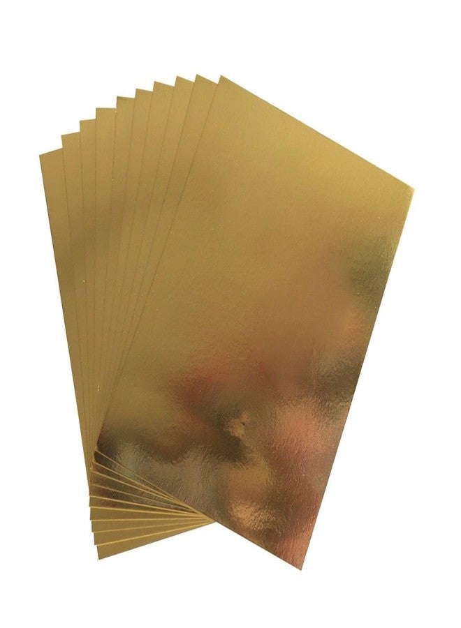 Crazy Sutra Set of 25 A4 Size Metallic Golden Sticker Paper Sheets 180 GSM Self-Adhesive PET Labels for DIY Printing Crafts and Projects - Image 4